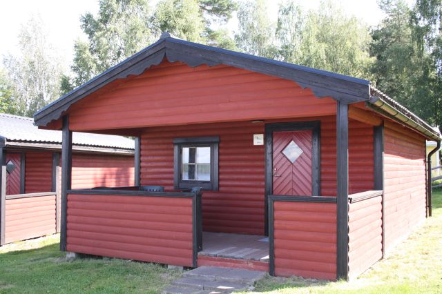 Bild på stuga