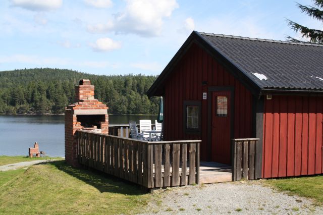 Bild på stuga