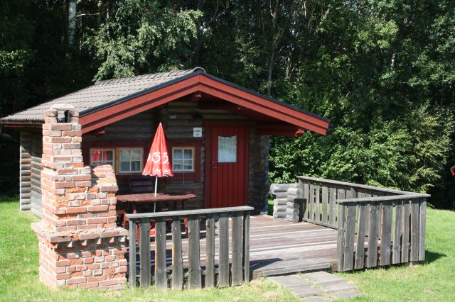 Bild på stuga